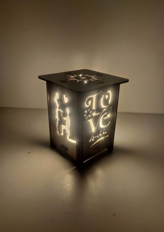TL-Love-Propose Table Lamp  (14 cm, Brown)