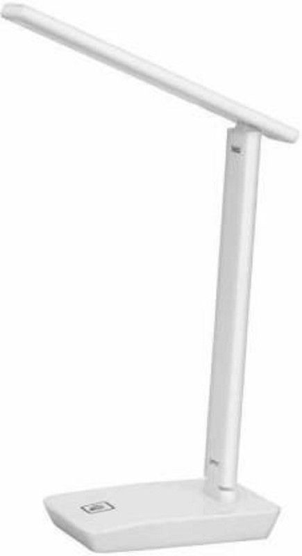 EVA Rechargeable LED Touch On/Off Switch Desk Table Lamp Table Lamp  (18 cm, White)
