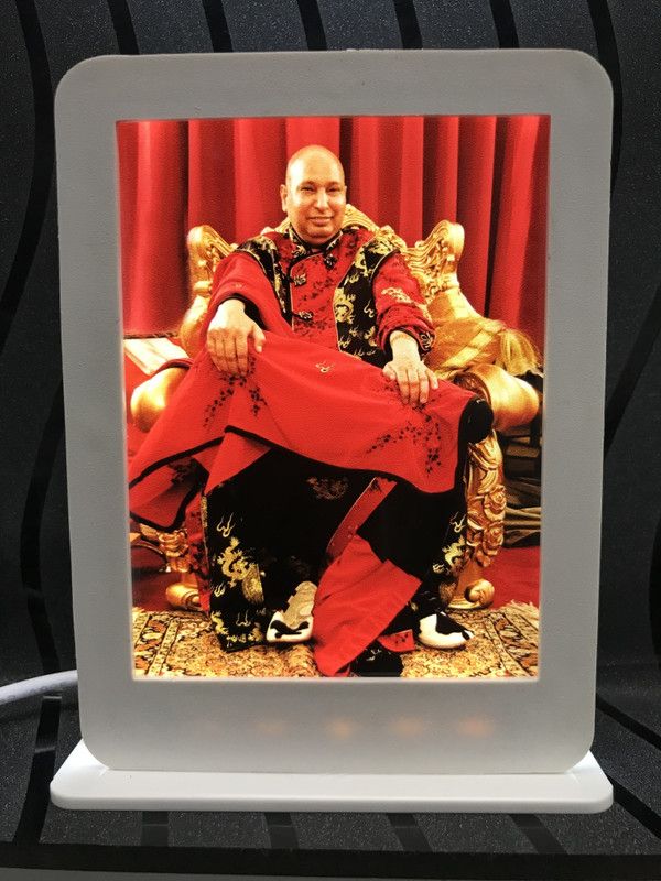 ZEALTHEPOWER JAI GURU JI Acrylic Light Lamp with Color Print (USB) Table Lamp  (13 cm, COLOR)