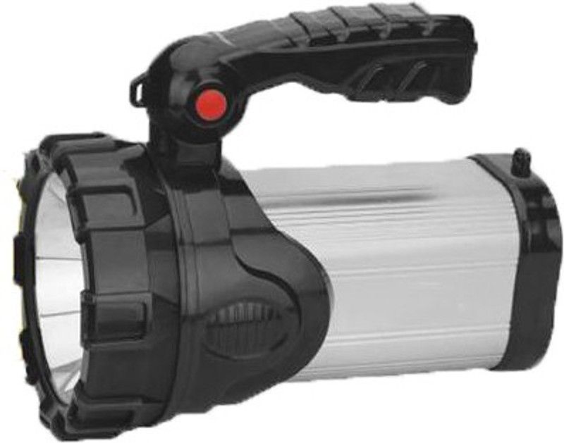 iDOLESHOP Metal 100w Rechargeable Waterproof Bright Led Torch Light Laser Long Range Distance High Power Search Light Torch  (Multicolor, 23 cm, Rechargeable)
