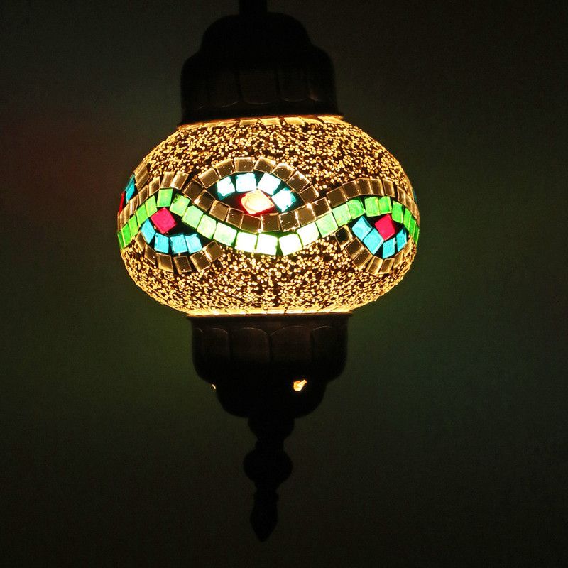 AFAST Traditional & Hand Decorative Glass Ceiling Lamp VG29 Pendants Ceiling Lamp  (Multicolor)