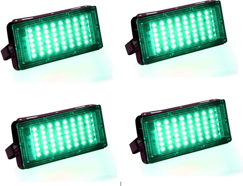 D'Mak Green Bricks Light 4 Flood Light Outdoor Lamp  (Green)