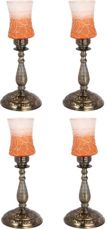 AFAST New Designer Bed Corner & Central Table Lamp With Colorful Decorative Glass And Royal Look High Quality Stand nx87 Table Lamp  (55 cm, Multicolor)