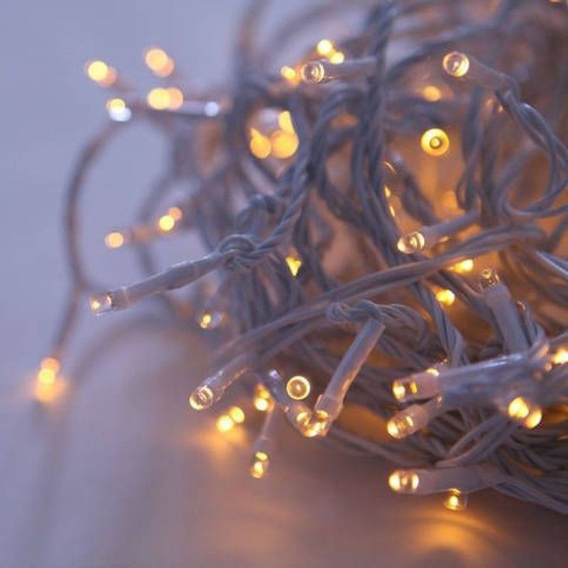 diwalilights 75 LEDs 20.04 m Yellow Rice Lights  (Pack of 5)