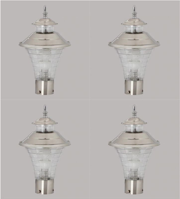 Shina LZ-Jalwaa_Mini-PO4 Gate Light Outdoor Lamp  (Silver)
