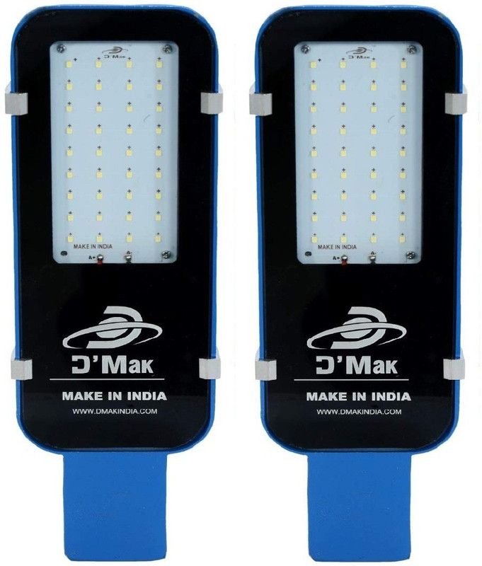 D'Mak _098B_30_streetlight_Blue_packof_2_KL76 Flood Light Outdoor Lamp  (White)