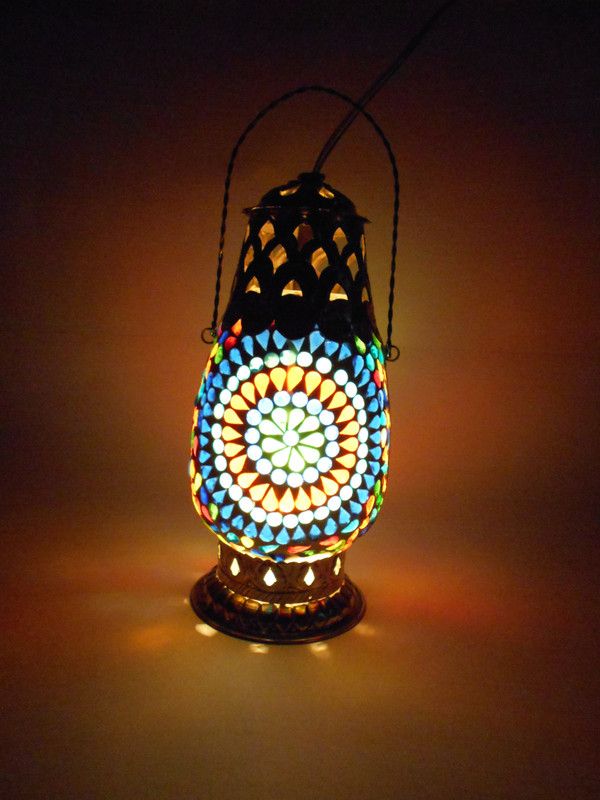 SUSAJJIT DECOR Table Lamp Night Lamp  (25 cm, Multicolor)