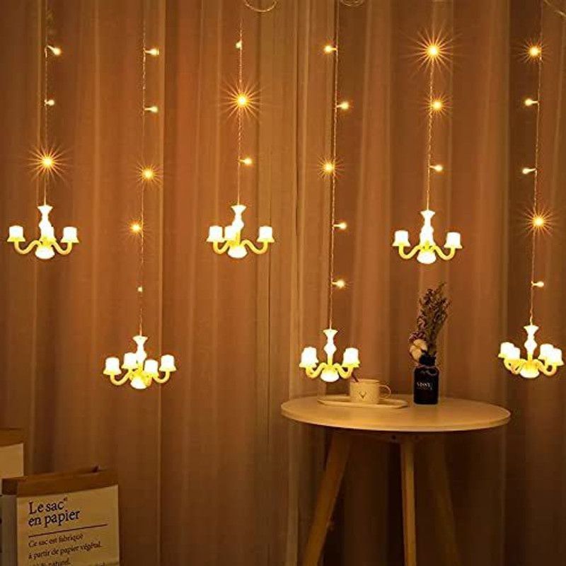 K D ENTERPRISE 6 LEDs 2.5 m Yellow Rice Lights  (Pack of 1)