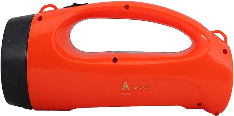 AKARI AK-7172S Torch  (Orange, 20.5 cm, Rechargeable)