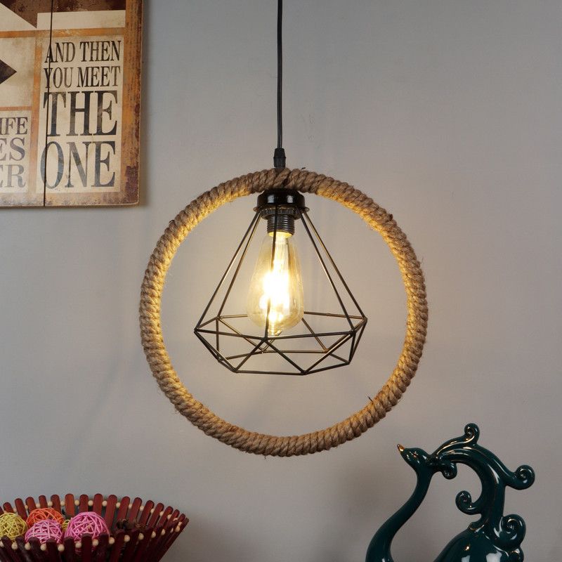 foziq Pendants Ceiling Lamp  (Black)