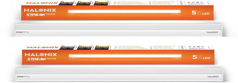 HALONIX LED BATTEN STREAK SQUARE 10W CW Straight Linear LED Tube Light  (White, Pack of 2)