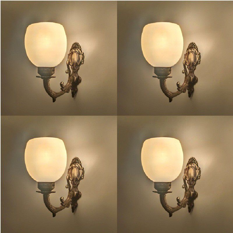 Shina Uplight Wall Lamp Without Bulb  (Pack of 4)