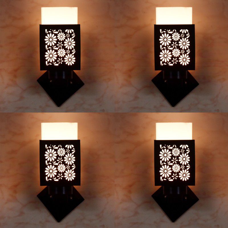 Gauri Creations Uplight Wall Lamp Without Bulb  (Pack of 4)