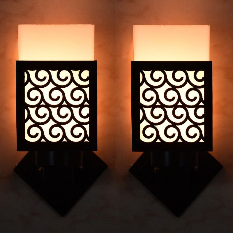 Shifa Crafts Uplight Wall Lamp Without Bulb  (Pack of 2)