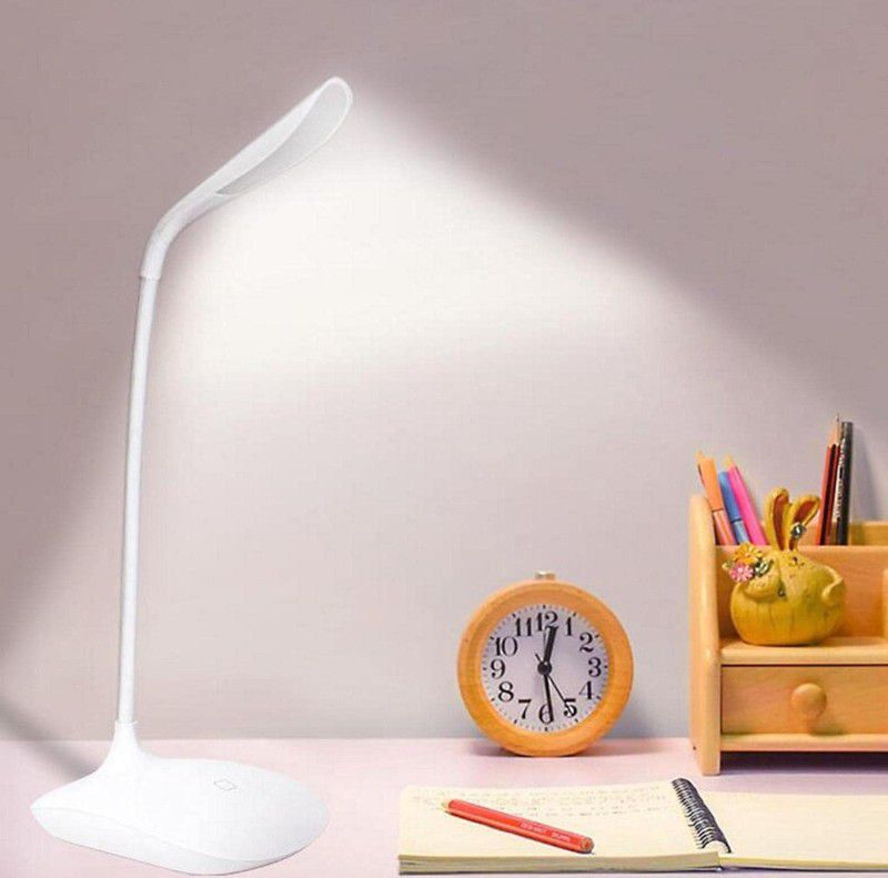 Study lamp Rechargeable Led Touch On Off Switch Student Study Reading Study Lamp  (30 cm, White)