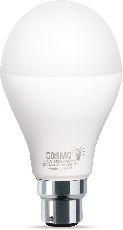 COSMO 15 W Round B22 LED Bulb  (White)