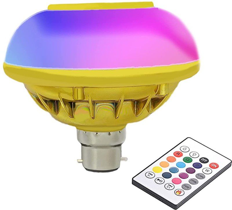 12 W Round B22 LED Bulb  (Multicolor)