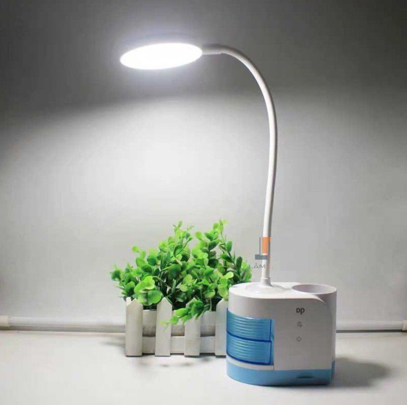 TITTYNO LED Night Light Table Desk Lamp Eye-Comfort Light Tech, Rechargeable Powerful Study Lamp  (38 cm, White)