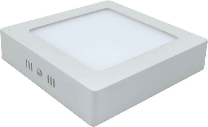 D'Mak 12 Watt Square Surface Warm White Led Panel Ceiling Light Ceiling Lamp  (Yellow)