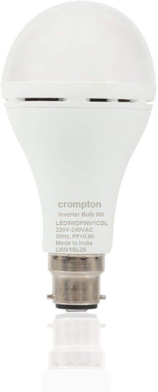 Crompton 9w b22 white emergency bulb (04-hour) pack of-02 4 hrs Bulb Emergency Light  (White)