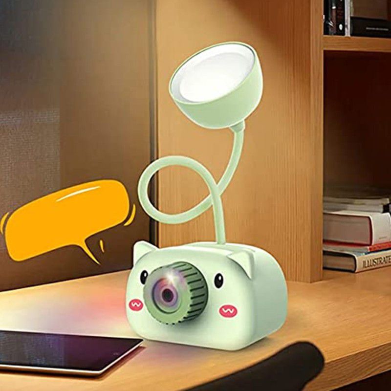 Johnnie Boy LED Study Lamp | Pencil Sharpener Study Desk Stationery Organizer |Rechargeable Study Lamp  (17 cm, Milticolor)