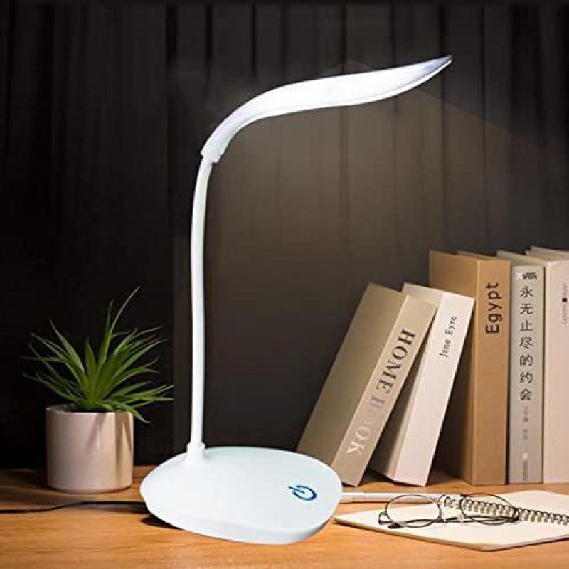 Twixxle Touch On/Off Switch Table Lamp-DR4 Study Lamp  (31 cm, Ivory White)