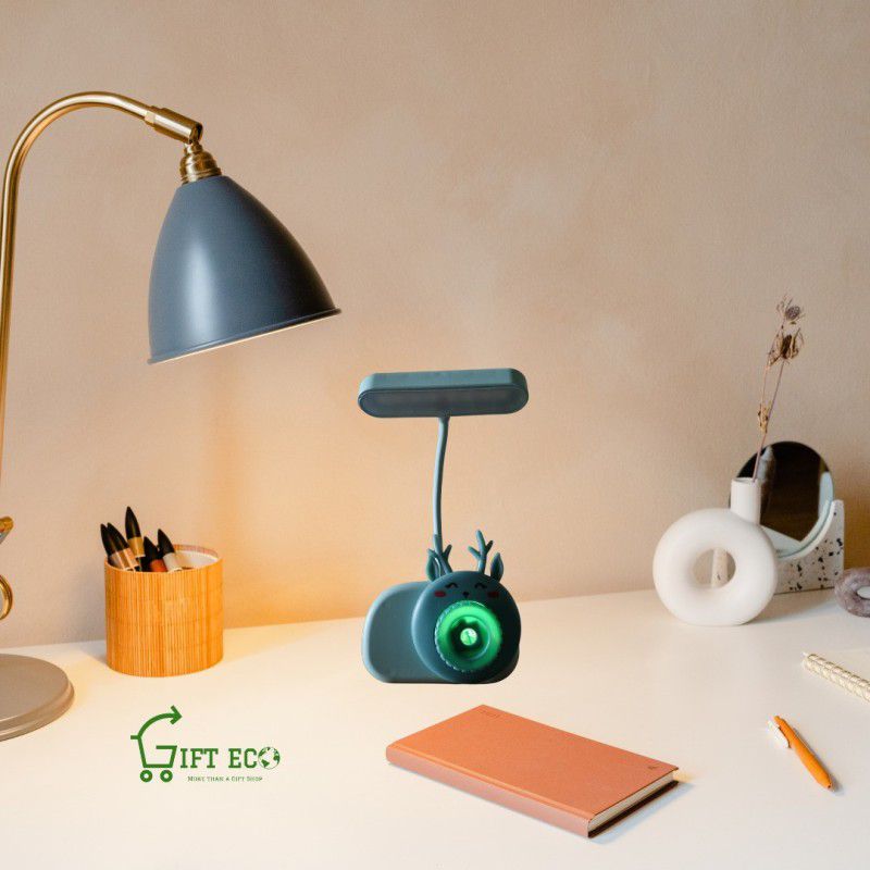 GiftEco Cartoon LED Desk Lamps (Blue) Study Lamp  (21.5 cm, Blue)