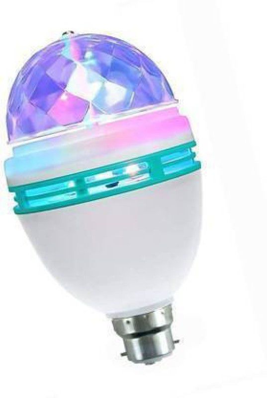 Treadmill Disco Ball Lamp RGB Rotating LED Strobe Party Bulb Stage Light Single Disco Ball  (Ball Diameter: 10 cm)
