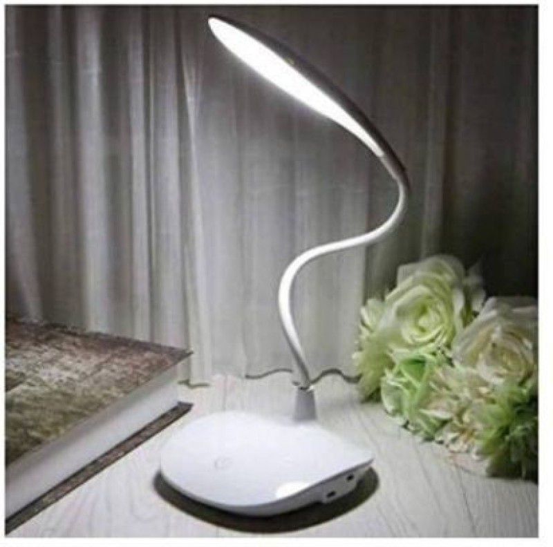 Miranshi Enterprise Rechargeable LED Touch On/Off Switch Desk Lamp Study Lamp  (30 cm, White)