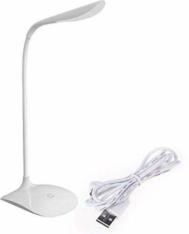 VEWIKZY Rechargeable Smart Study Desk/Table LED Touch On/Off Switch Desk Light | Children Eye Protection Student Study Reading Dimmer Rechargeable Led Table Lamps, USB Charging Touch Dimmer Study Lamp  (30 cm, White)