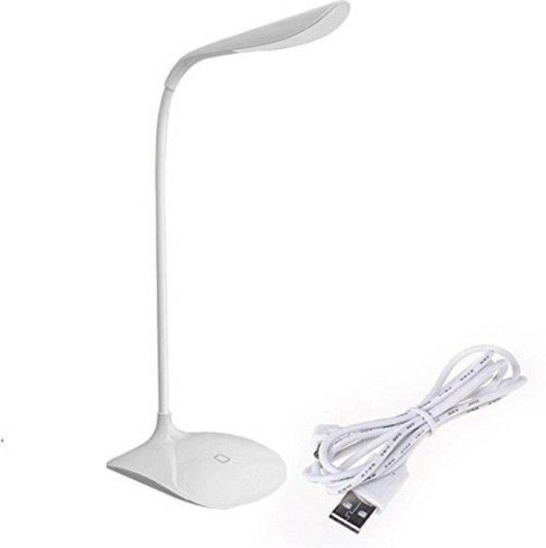 Cloudcool touch USB LED Desk Lamp Table Light Study Lamp  (25 cm, White)
