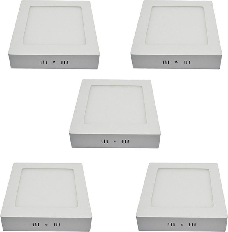 vamsi LED PANEL SQUARE 21W SURFACE (COOL WHITE) Pack of 5 Pcs Ceiling Light Ceiling Lamp  (White)