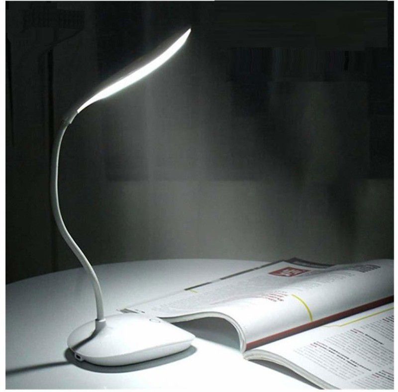 VibeX Inverter Rechargeable led Desk Lamp-JU7 Study Lamp  (31 cm, Azure White)
