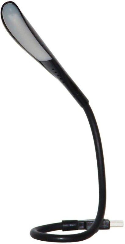 SwapME USB Reading Lamp with 14 LEDs Dimmable Touch Switch and Flexible Gooseneck Study Lamp  (6 cm, Black)