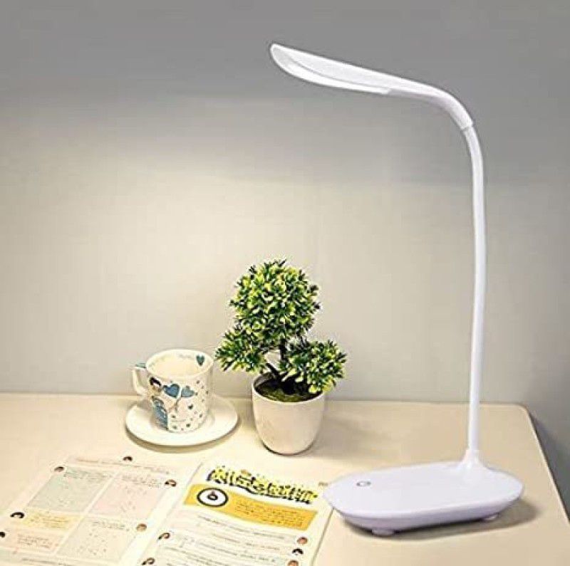 RENTERPRISE Table Lamp Study Lamp  (20 cm, White)