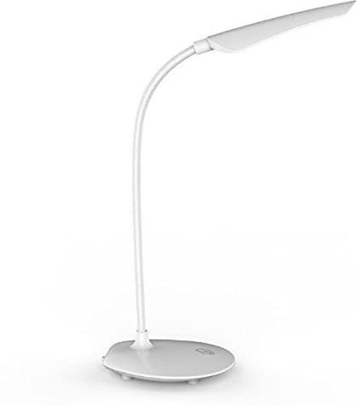 VibeX Reading Dimmer Led Table Lamps White Desk Light Lamp-BG5 Study Lamp  (31 cm, Pearl White)