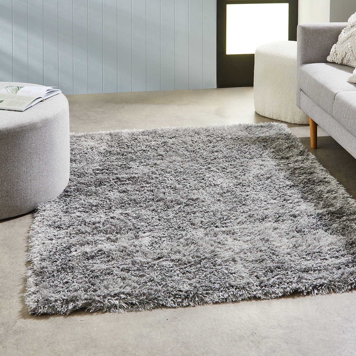 Luxe Light Grey Rug - Medium
