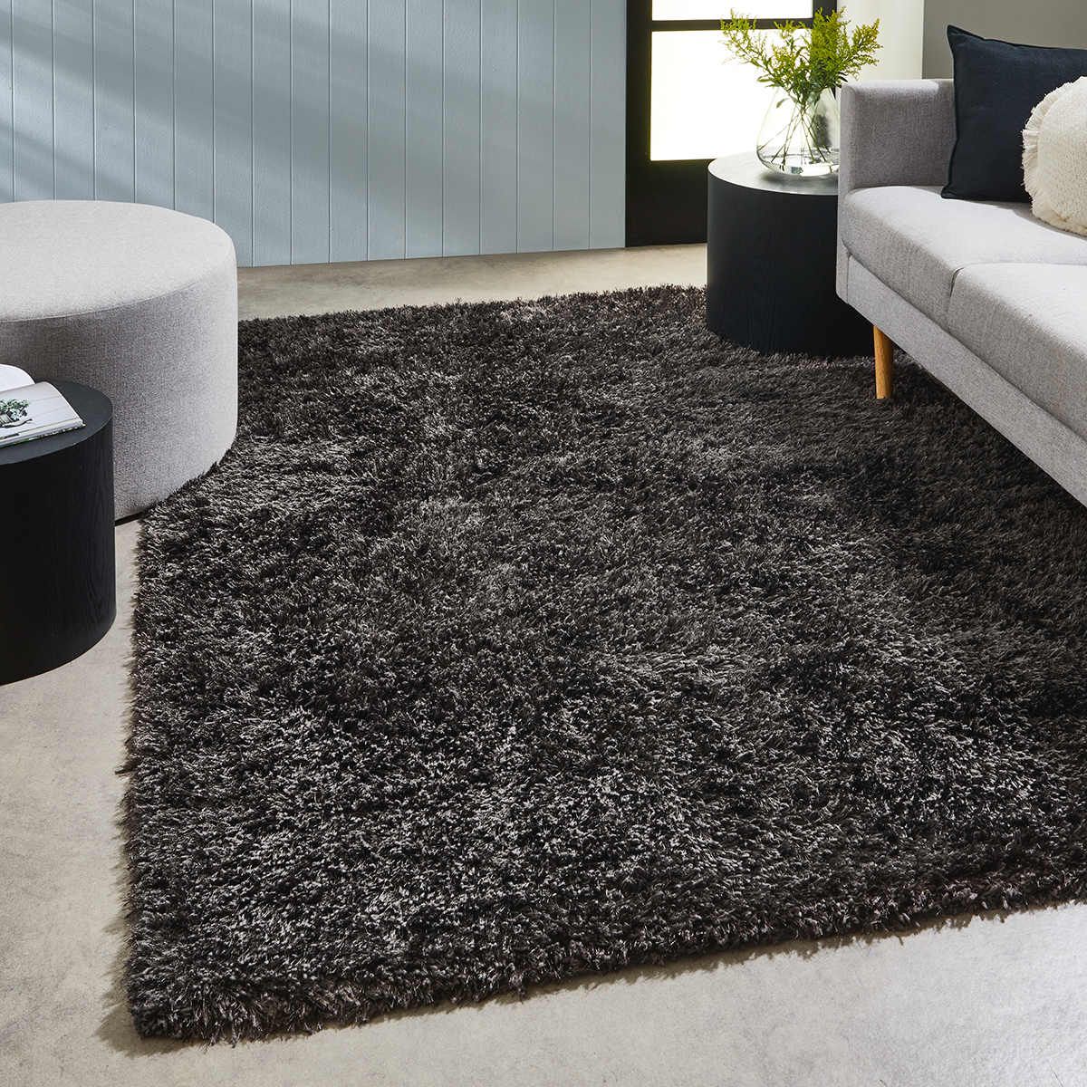 Luxe Rug Large Charcoal