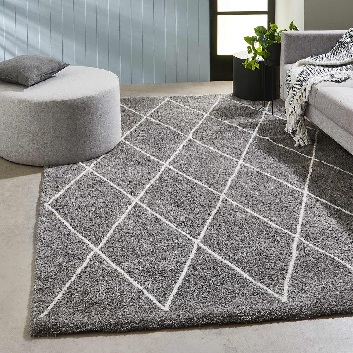 Trellis Rug - Extra Large, Grey