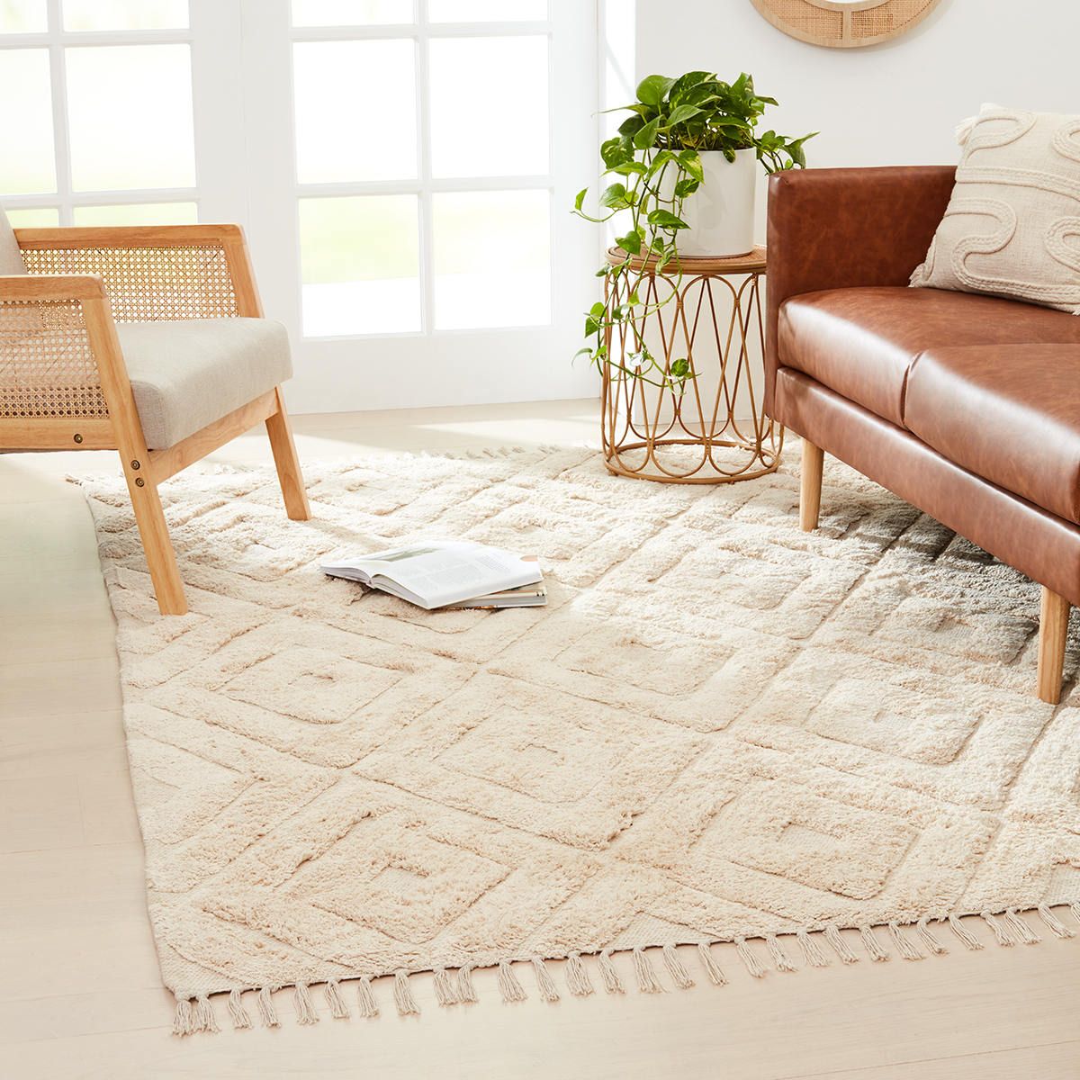 Tufted Rug - Large, Cream