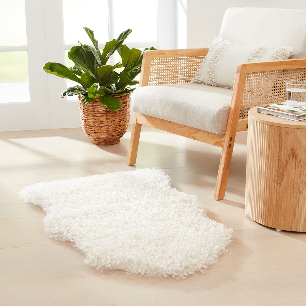 Faux Curly Haired Rug