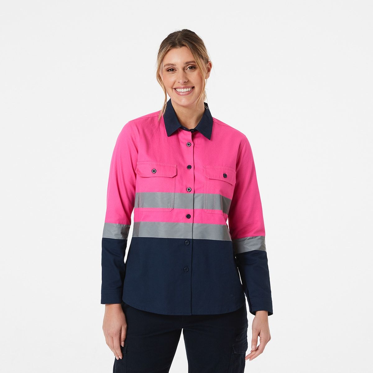 Workwear Long Sleeve Fluro Shirt