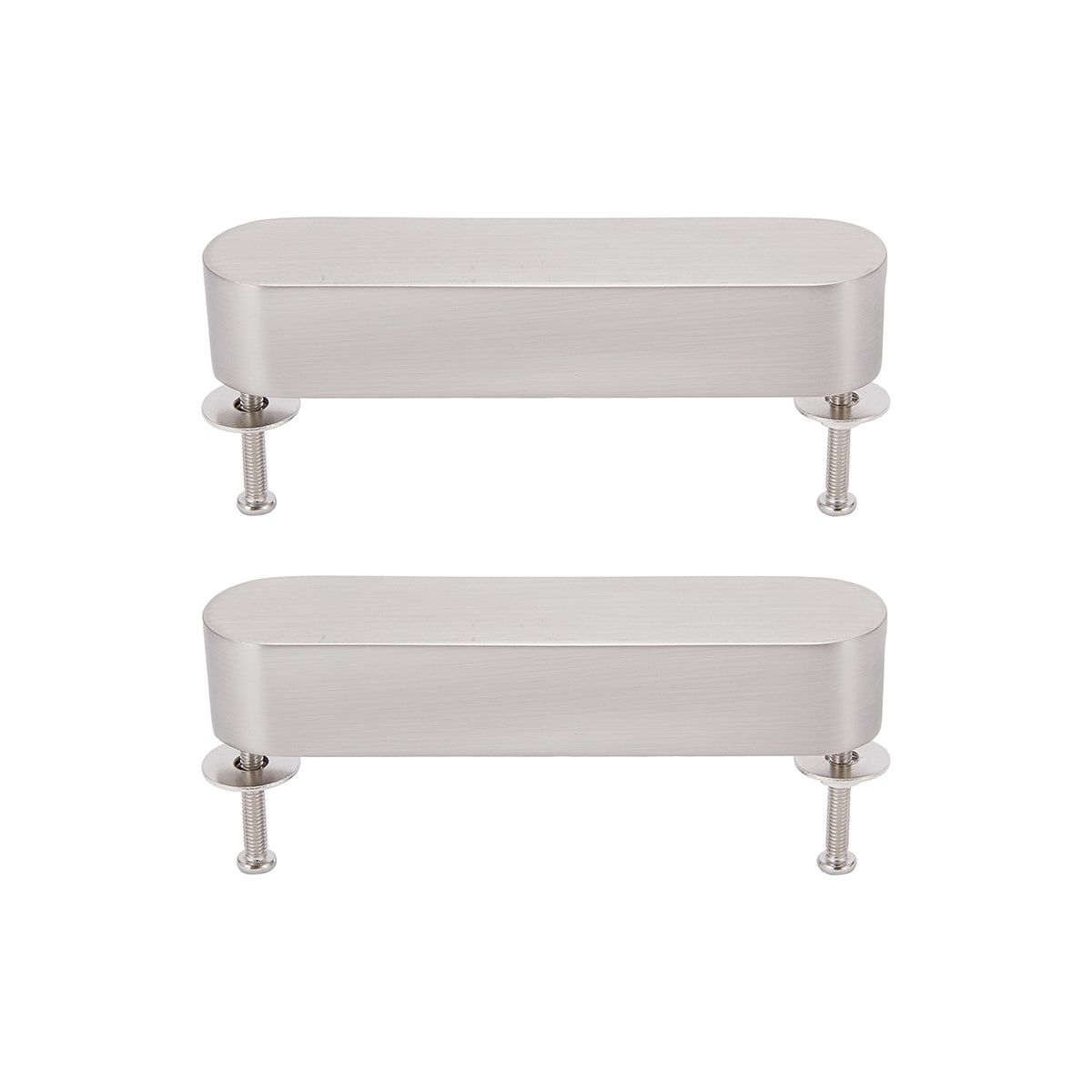 2 Pack Lozenge Handles - Silver Look