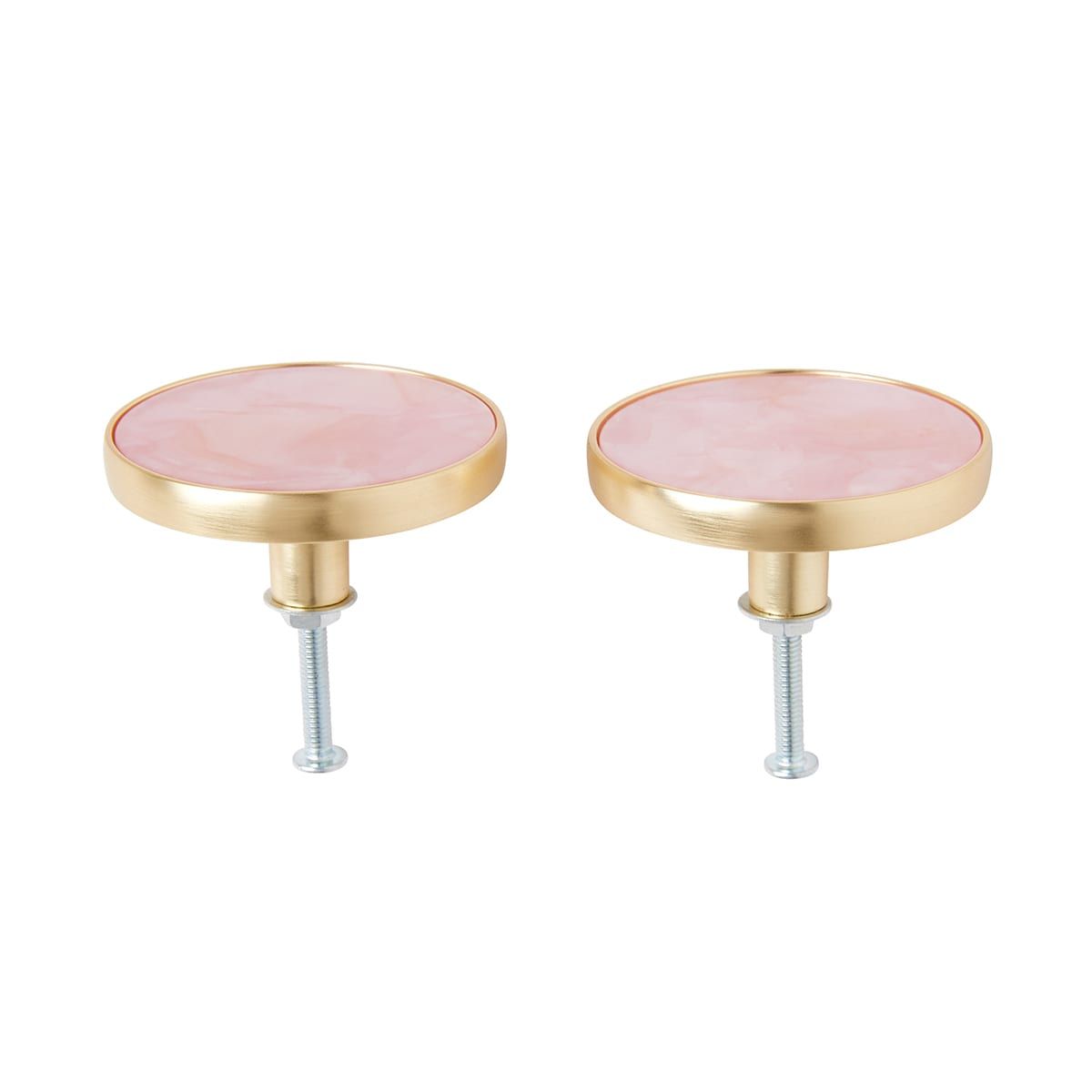 2 Pack Large Pink Swirl Handles