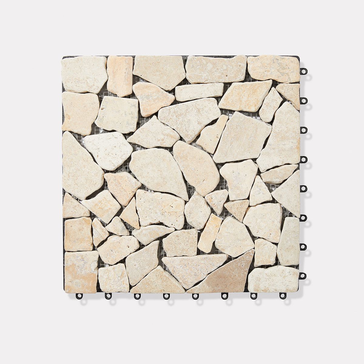 4 Pack Light Stone Decking Tiles