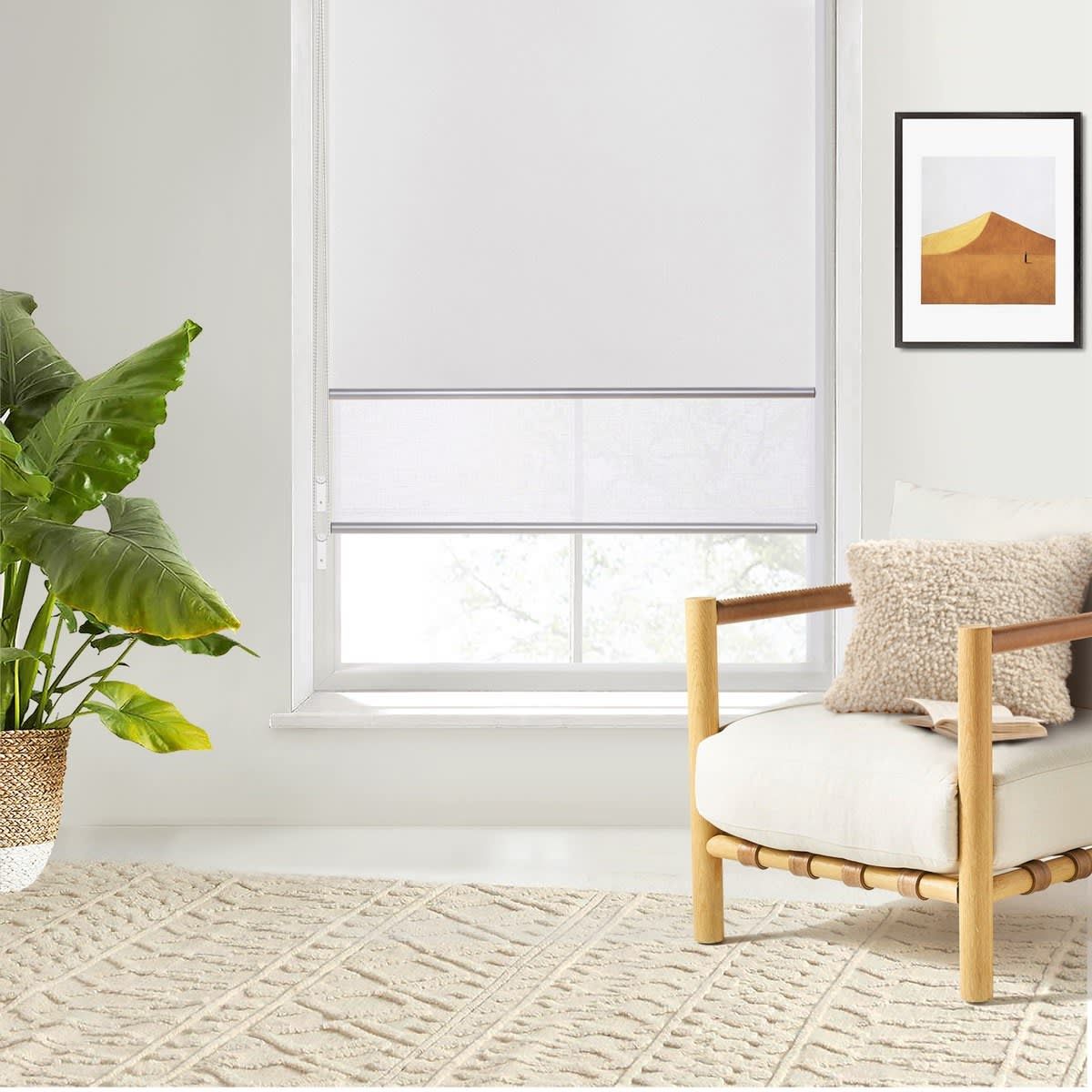 Day & Night Roller Blind - 150cm x 210cm, White