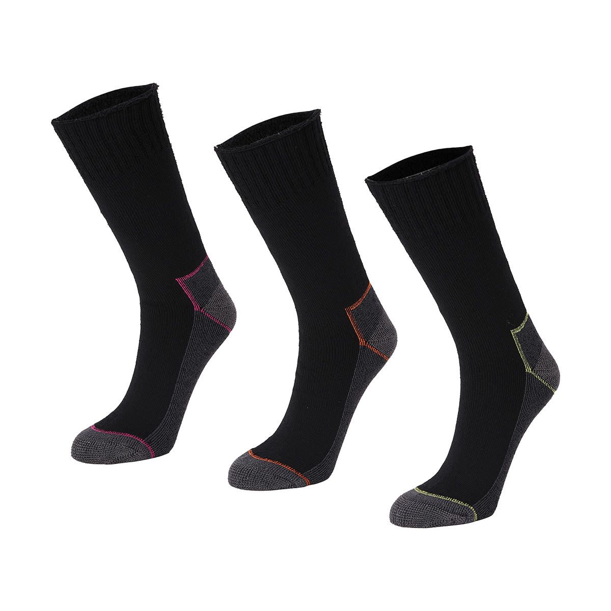 3 Pack Workwear Bamboo Crew Socks