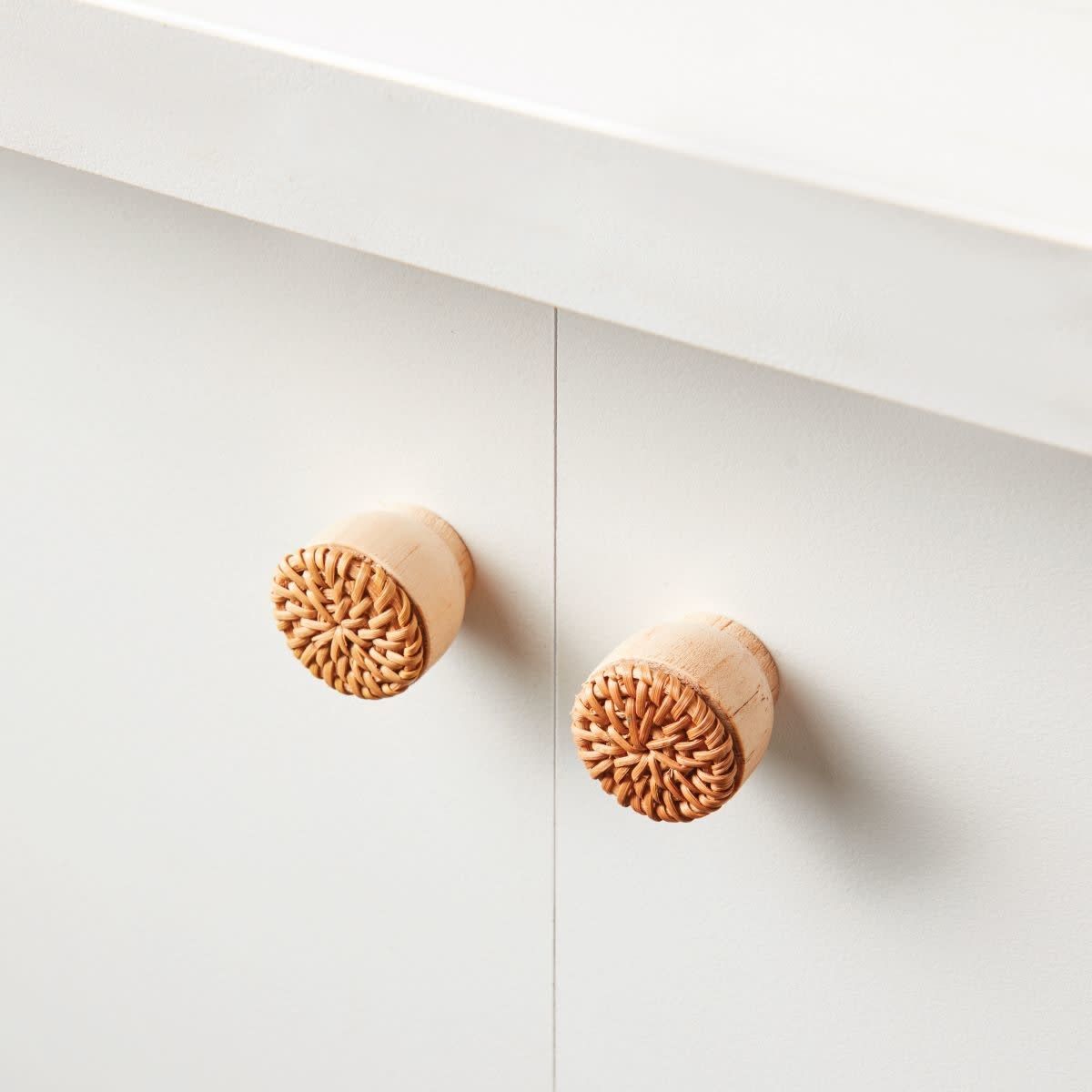 2 Pack Rattan Look Handles