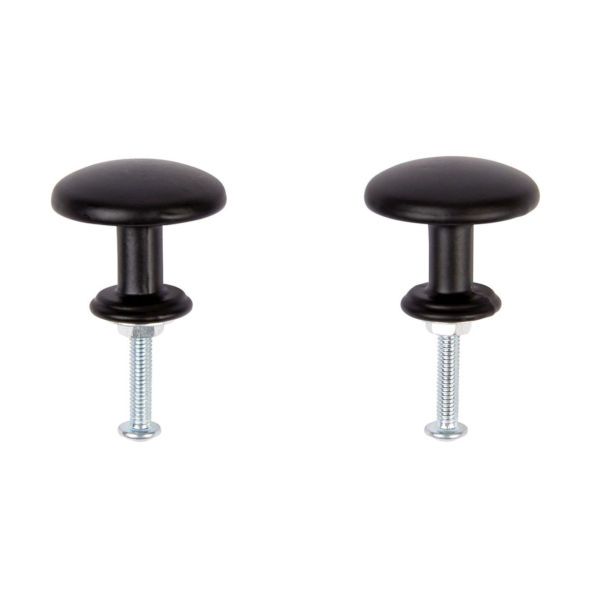4 Pack Black Round Handles