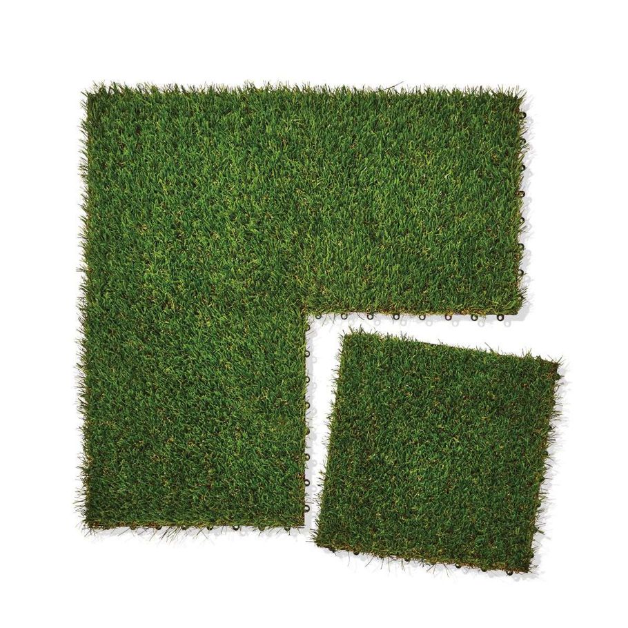 4 Pack Faux Grass Tiles